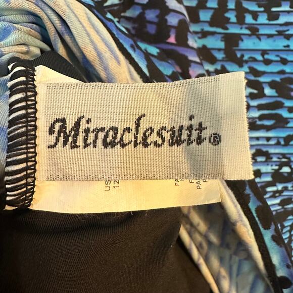 Miraclesuit Women's Purr-Fection Jubilee Tankini Swimsuit Top Size 12 - Picture 8 of 10